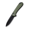 CIVIVI ELEMENTUM II BUTTON LOCK NITRO-V STONEWASHED BLACK G10 GREEN