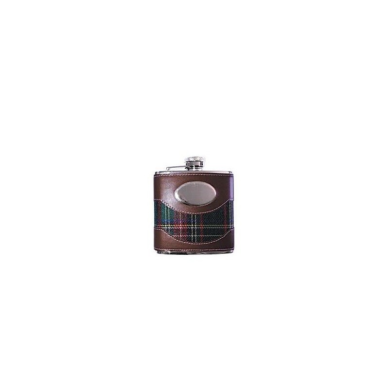 Fiaschetta inox 5 oz. - Rivestita tessuto scozzese Fiaschetta inox 5 oz. - Rivestita tessuto scozzese