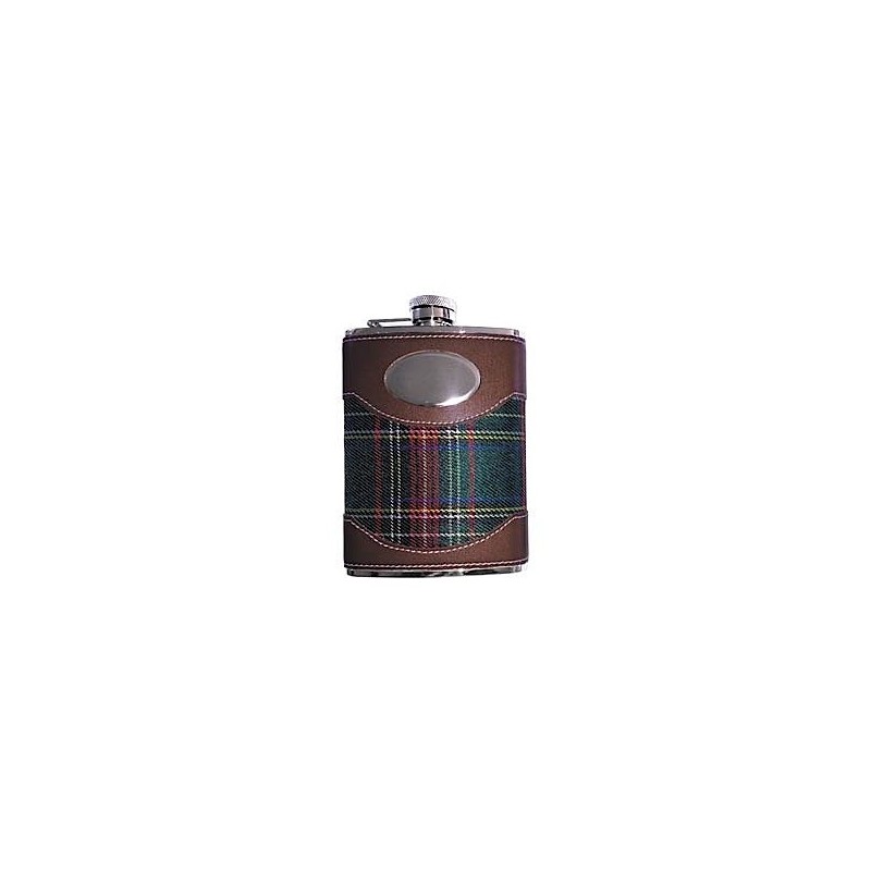 Fiaschetta inox 7 oz. - Rivestita tessuto scozzese Fiaschetta inox 7 oz. - Rivestita tessuto scozzese