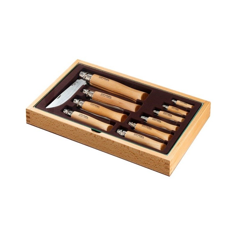 Opinel collezione 10 pz. Inox Opinel collezione 10 pz. Inox