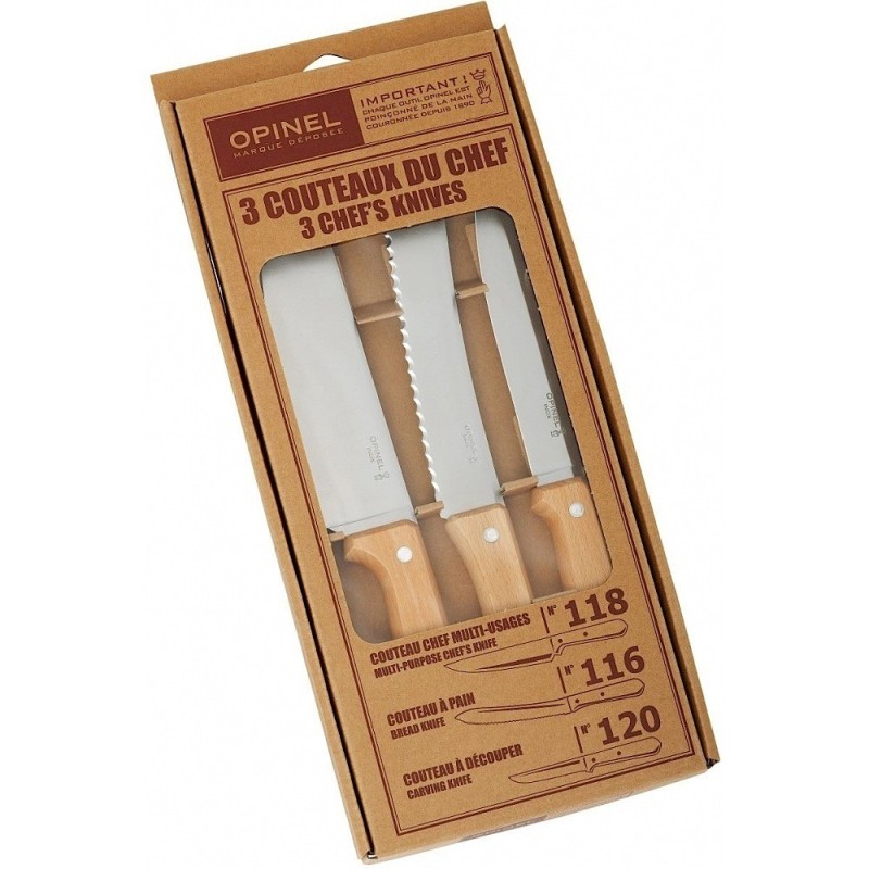Coltelli da Cucina Opinel - Set 3 pz. Coltelli da Cucina Opinel - Set 3 pz.