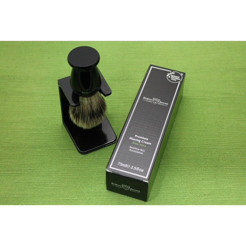 Pennello Tasso Nero + Crema da Barba Edwin Jagger GS4 Pennello Tasso Nero + Crema da Barba Edwin Jagger GS4
