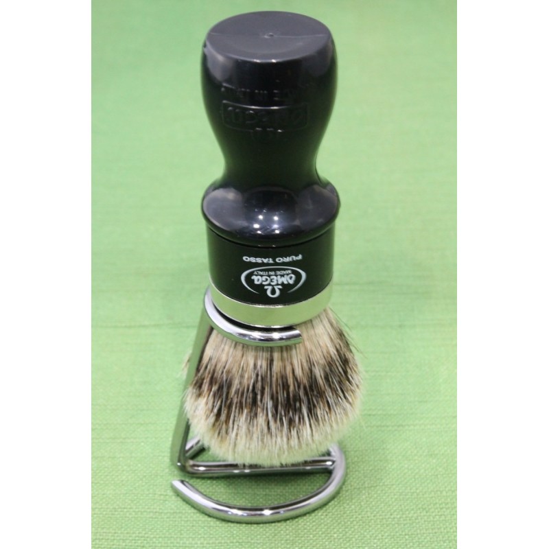 Pennello Omega Tasso Silvertip 6782.Y con Supporto