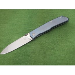 COLTELLO FOX- TERZUOLA DESIGN TITANIO BLU FRAME LOCK MOD. FX-525TI BL