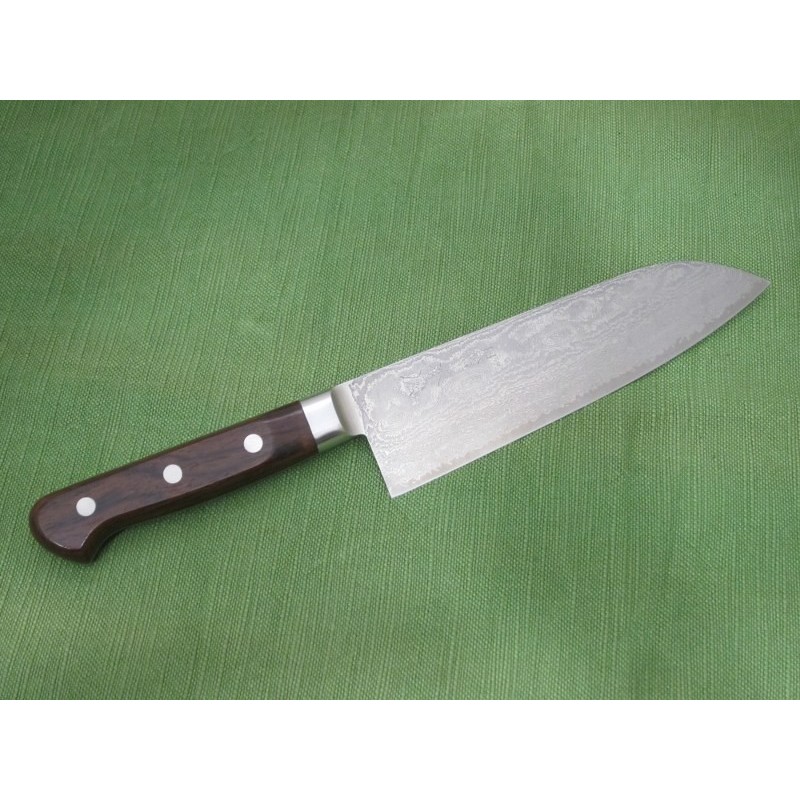 COLTELLO KIYA SANTOKU 17CM IN DAMASCO COLTELLO KIYA SANTOKU 17CM IN DAMASCO