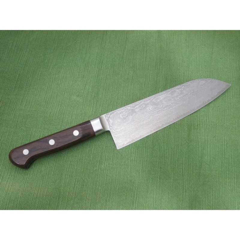 COLTELLO KIYA SANTOKU 17CM IN DAMASCO