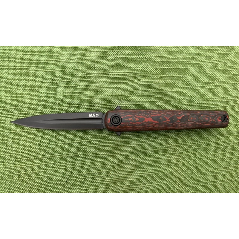 Coltello chiudibile MKM Flame Red Lava Fibra di Carbonio Coltello chiudibile MKM Flame Red Lava Fibra di Carbonio