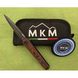 Coltello chiudibile MKM Flame Red Lava Fibra di Carbonio