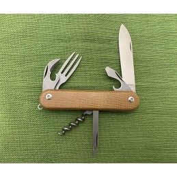 MKMNatural Canvas Micarta...