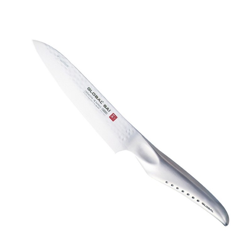 Global - GS27 - Spatola Curva forata 14cm. - Coltello Cucina