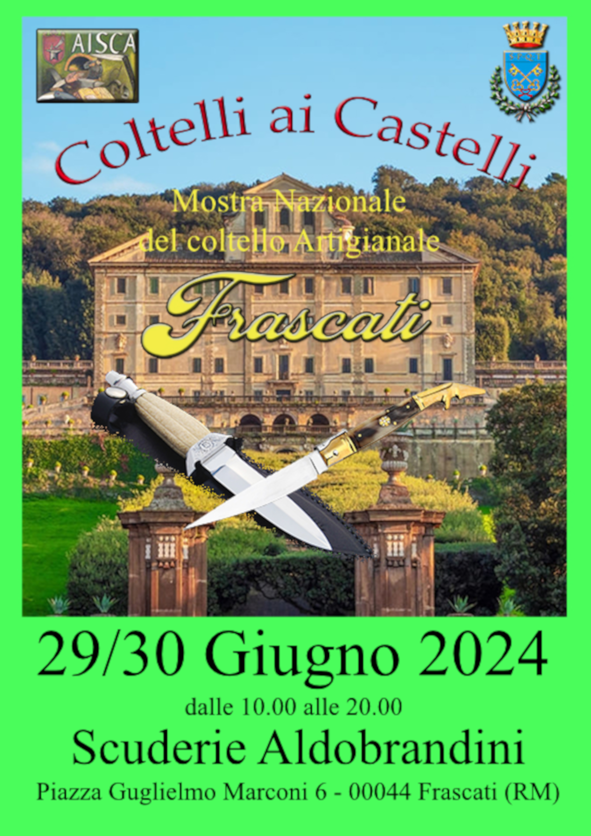 La Mostra Nazionale del Coltello Artigianale: Ultimi Giorni di Attesa per l'Evento alle Scuderie Aldobrandini di Frascati